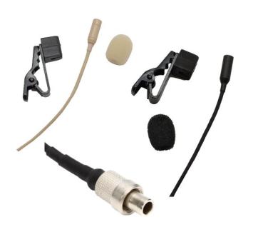 Lavalier Mikrofon - Bodymic - schwarz German Acoustics TL 104 BK Lemo S3 mit Transport/Aufbewahrungsbox
